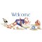 Welcome Seashore Wall Stencil | 2551 by Designer Stencils | Word & Phrase Stencils | Reusable Art Craft Stencils for Painting on Walls, Canvas, Wood | Reusable Plastic Paint Stencil for Home Makeover | Easy to Use & Clean Art Stencil